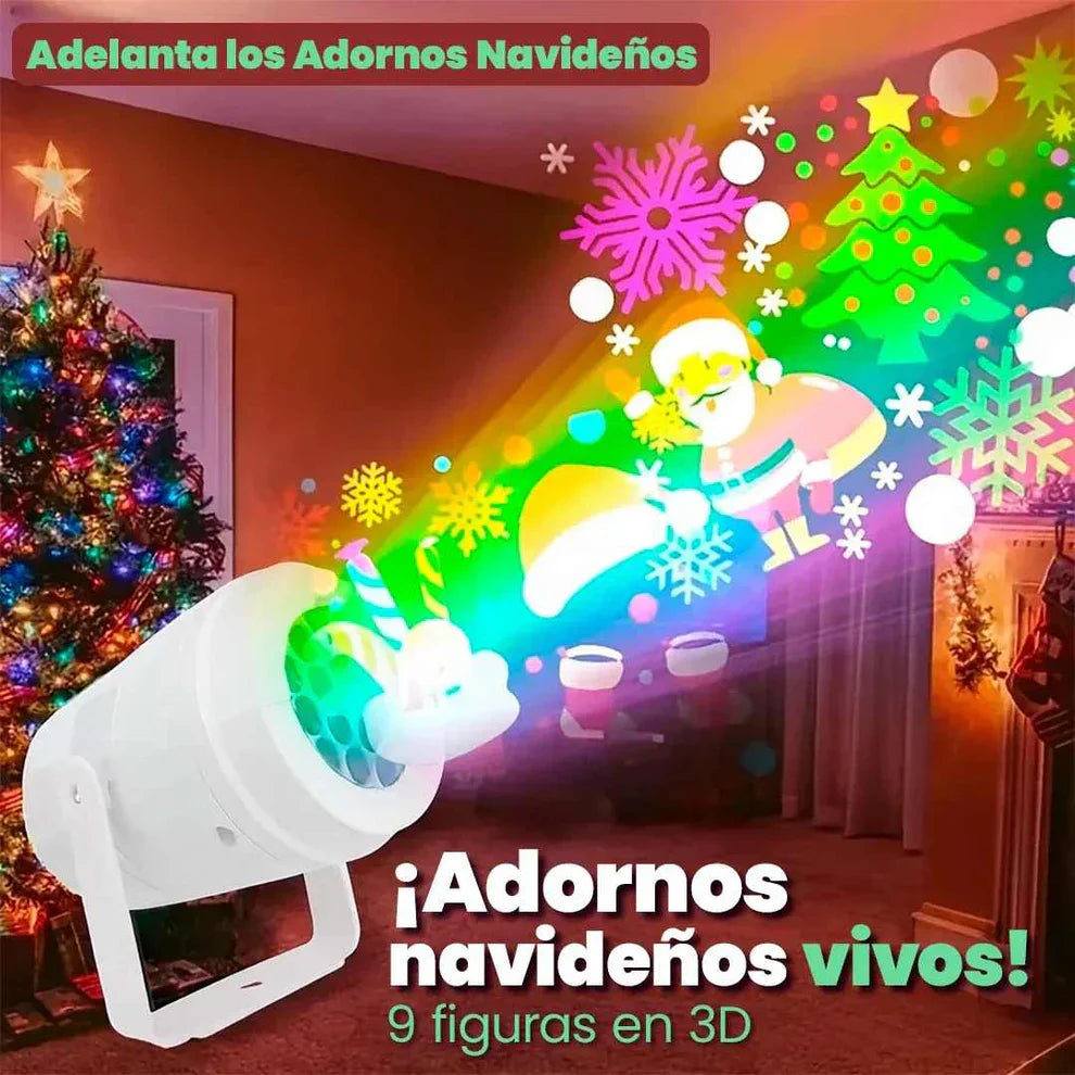 Proyector Navideño Multi Figuras – Magia en tu hogar