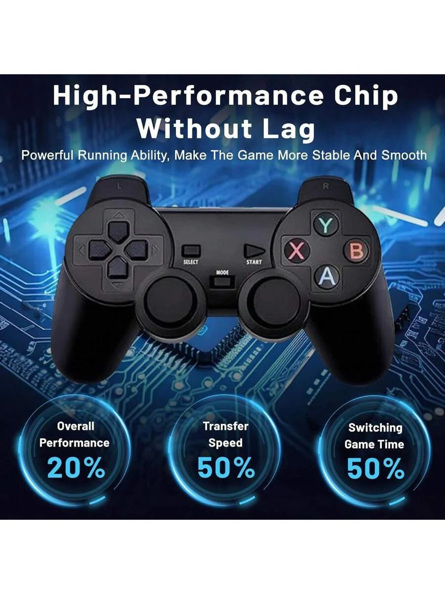 GameStick 2.4G Retro Consola + 2 Controles Inalámbricos